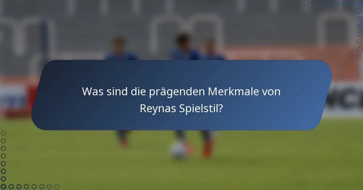 Was sind die prägenden Merkmale von Reynas Spielstil?