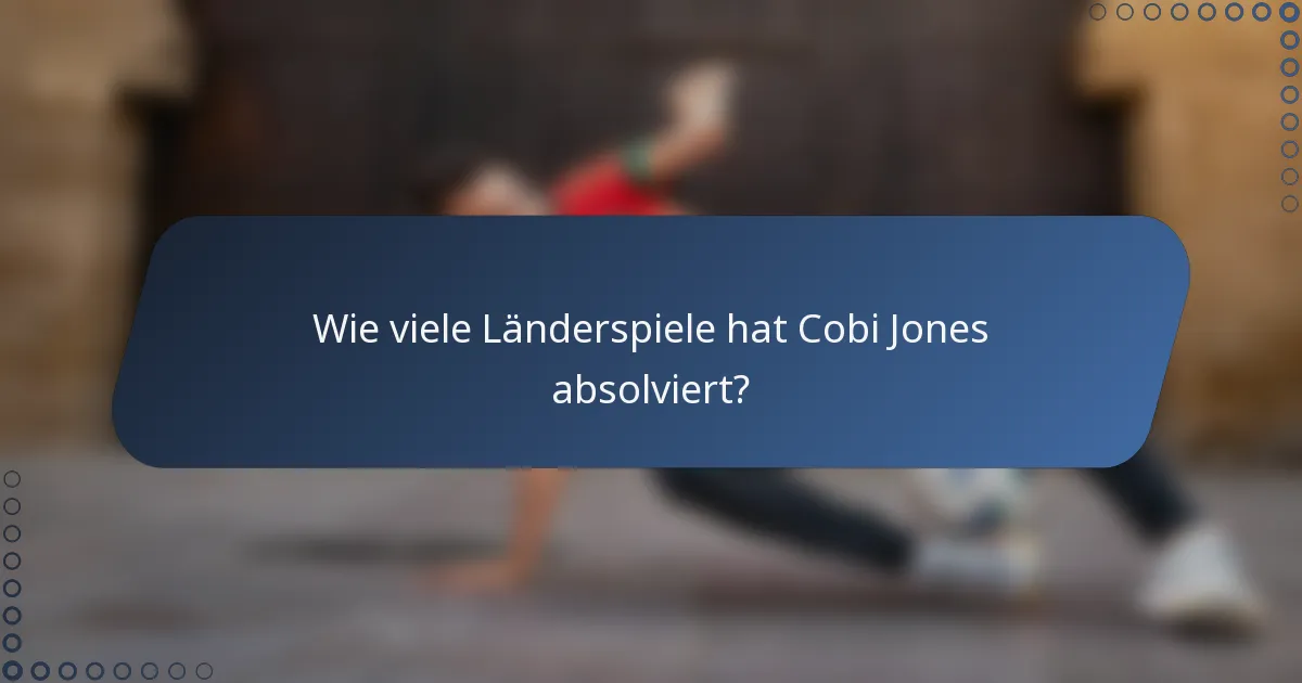 Wie viele Länderspiele hat Cobi Jones absolviert?